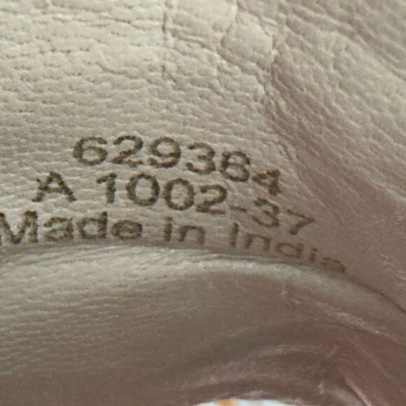 Boden Elspeth 3D Raffia Metallic Open Toe Slide Sandals. 37. - Picture 9 of 11